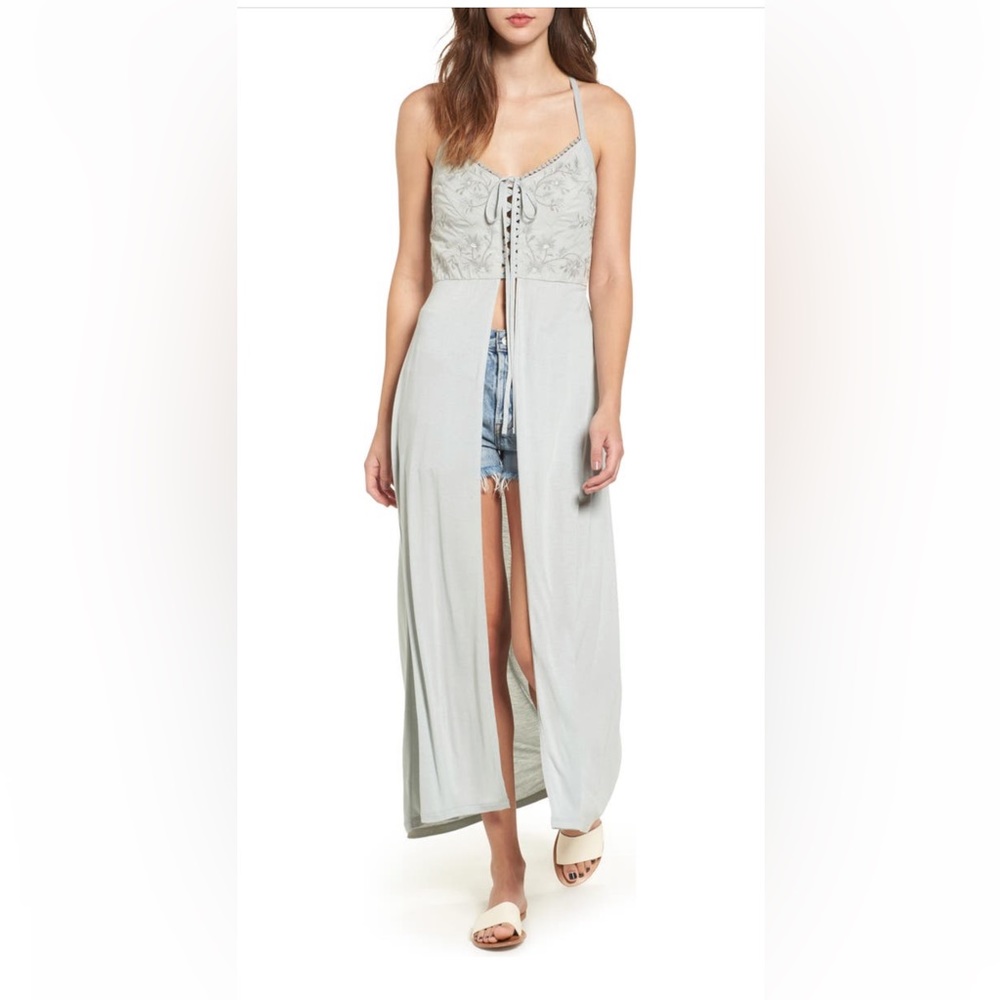 BP Sun & Shadow Embroidered Maxi Top Tank XS